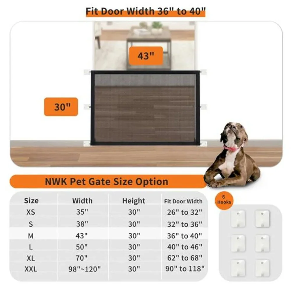 Magic Pet Gate for The House Stairs Providing a Safe Enclosure for Pets to Play